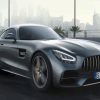Black Mercedes Amg Gt Car paint by numbers