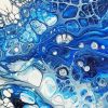 Blue Geode Art paint by numbers