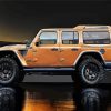 Brown Jeep paint by numbers