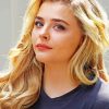 Blond Chloe Moretz paint by numbers