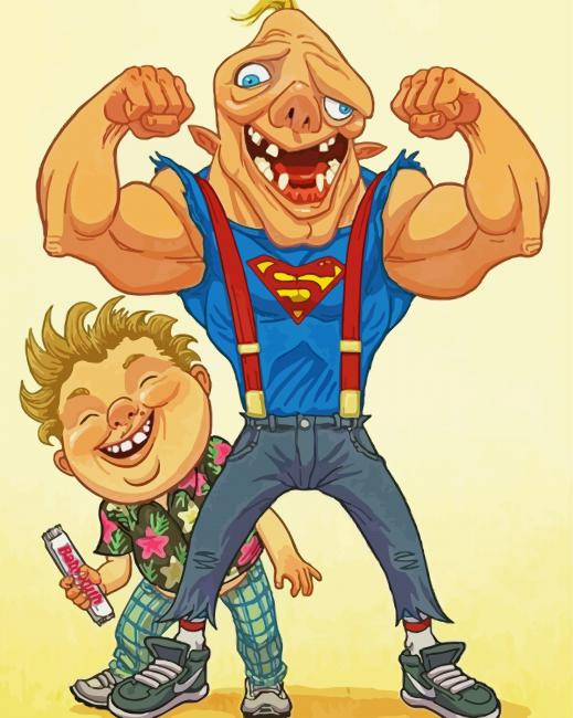 Sloth And Chunk The Goonies paint by numbers