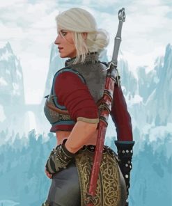 Ciri Witcher paint by number