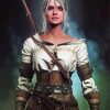 Ciri From Witcher paint by number