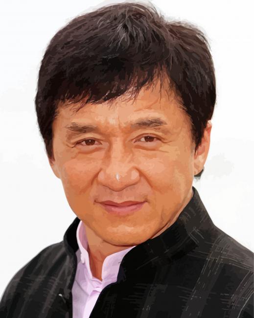 Classy Jackie Chan paint by numbers