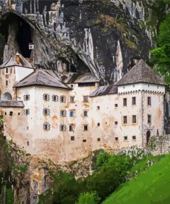 Cool Predjama Castle Slovenia paint by number
