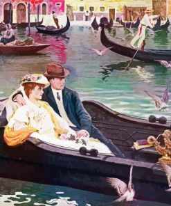 Couple In A Gondola paint bgy number