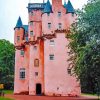 Craigievar Castle Scotland paint by number