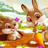 Cute Bunnies paint by numbers