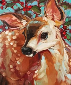 Cute Deer Animal paint by numbers
