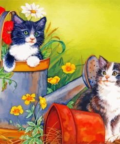 Cute Kitties Animals paint by numbers