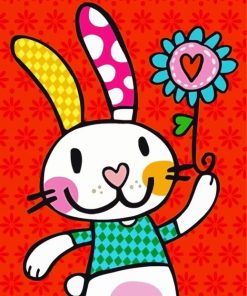 Cute Rabbit paint by numbers