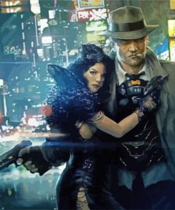 Cyberpunk Gangsters paint by number