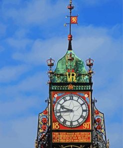 Eastgate Clock Chester paint by numbers