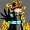 Fire Force Anime Character paint by numbers