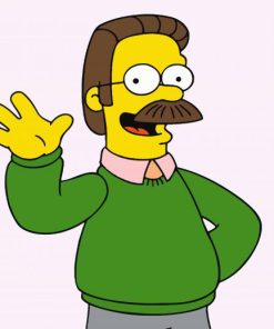 Flanders Anime Character paint by numbers