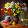 Flowers And Fruit Still Life paint by numbers