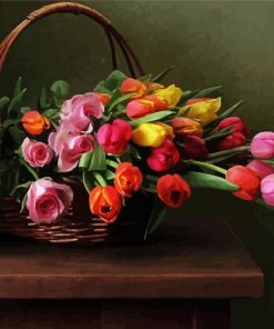 Flowers Still Life Art paint by numbers