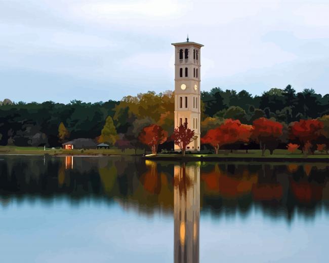 Furman Universsity South Carolina paint by numbers