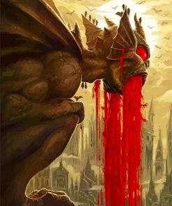 Gothic Gargoyle paint by number