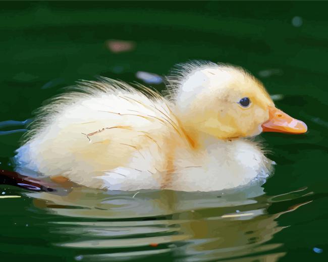 Aesthetic Baby Indian Runner Duck paint by number