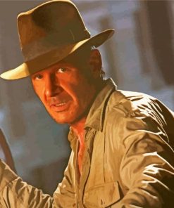 Indiana Jones Harrison Ford paint by number