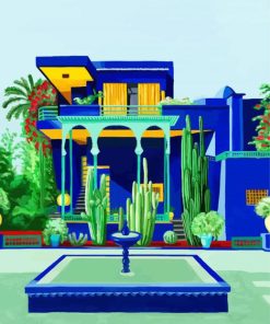 Jardin Majorelle Morocco paint by numbers