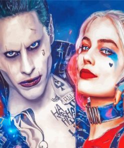 Joker And Harley Quinn paint by number