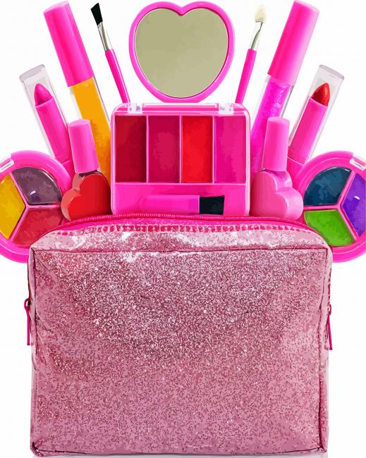 Kids Makeup Kit For Girls paint by number