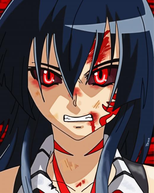 Mad Akame paint by number
