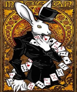 Magician Bunny paint by numbers