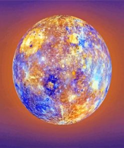 Mercury Planet paint by numbers