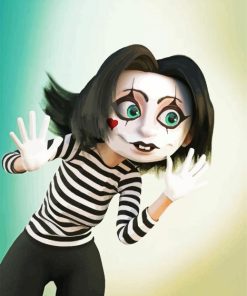Mime Lady paint by numbers