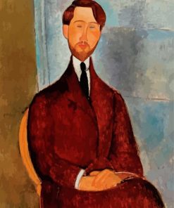 Modigliani Portrait Of Leopold Zborowski paint by number