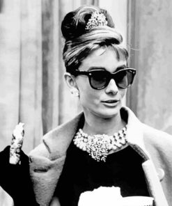 Monochrome Breakfast At Tiffany s paint by numbers