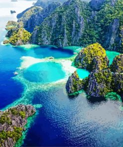 Palawan Island Seascape paint by number