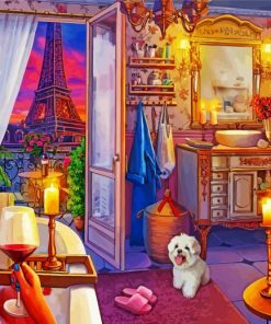 Parisian Room paint by numbers