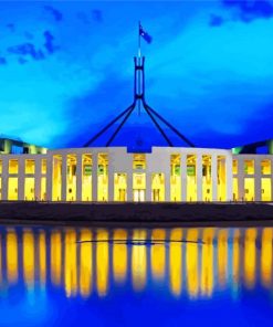 Parliament House Canberra Australia paint by numbers