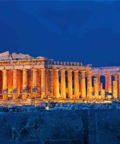 Parthenon Athens Greece paint by number