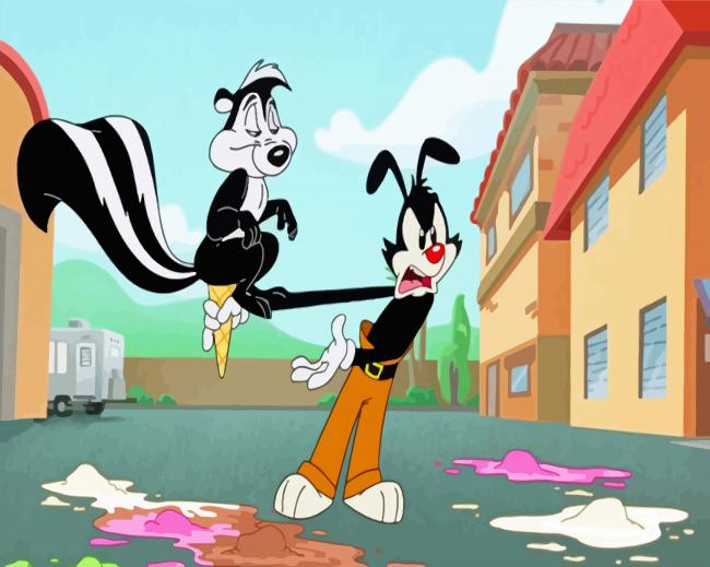 Pepe Le Pew Cartoon paint by number