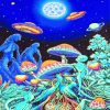 Psychedelic Trippy Space Art paint by numbers