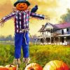 Pumpkin Patch Scare Crow paint by number