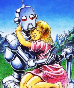 Robot And Human paint by number