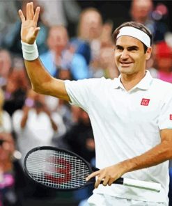 Roger Federer paint by number