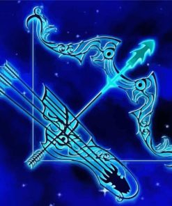 Sagittarius Sign paint by number