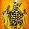 Skeleton And Birds paint by number