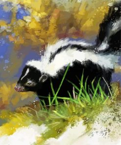 Skunk Animal paint by number