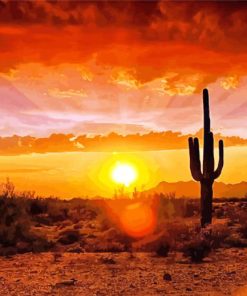 Southwestern Sunset paint by numbers