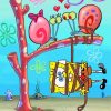 Spongbob Gary paint by number