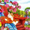 Spring Cat paint by number