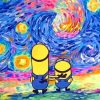 Starry Night Minions paint by number